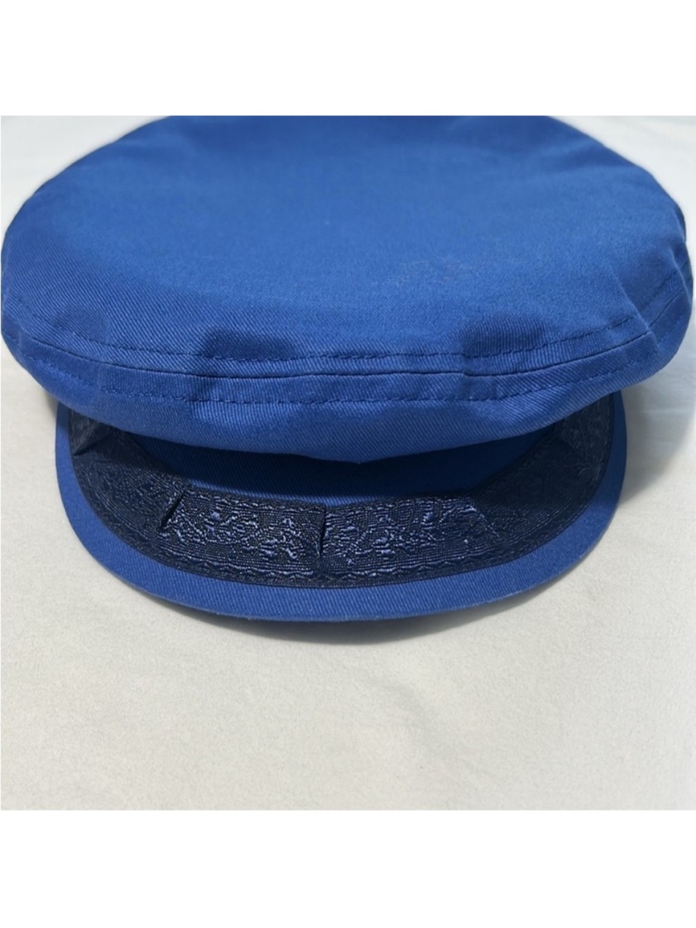 Free People Medium Hat x Mossant Yacht Club Marine Lieutenant Hat Blue Cotton - Picture 5 of 10